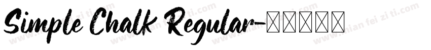Simple Chalk Regular字体转换